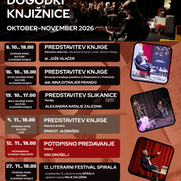 DOGODKI OKTOBER – NOVEMBER 2026